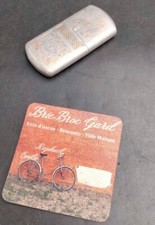 Antique Beautiful Alu Essence Lighter Amadou 1900 Old Lighter Soldier?  WW2 WW1 Poilu?