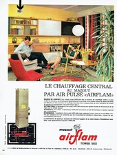 Advertising 1122 1968 Airflam Oil Center Heater Pulsed Air