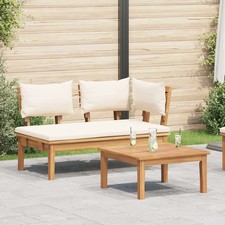 Mobilier de jardin Teck massif Ensemble de meubles d'extérieur Extérieur vidaXL 