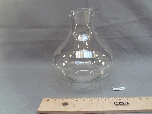 Ancien verre lampe pétrole - de,