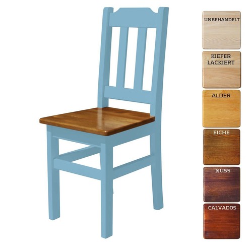 Chaise bois bleu de - chaise,