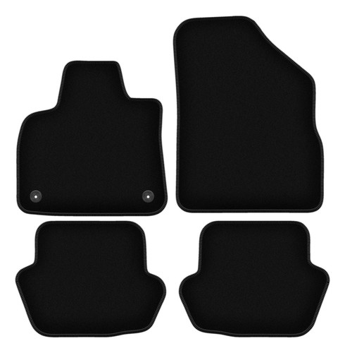 Tapis sol velours noir - tapis,