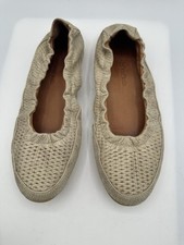 L’AMOUR DES PIEDS Dieppe Beige Leather Comfort Loafers Ballet Women Sz 8.5
