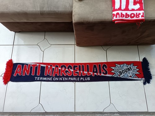Ancienne écharpe psg foot - écharpe, om