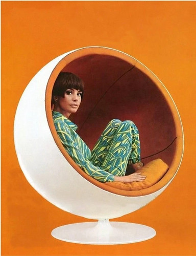 Retro ball chair mid century - mid,