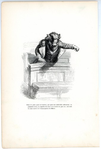 Animaux savants granville 1842 - animaux,