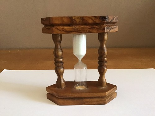 Sablier vintage bois - sablier,