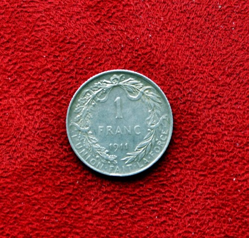 Belgique franc 1911 argent - belgique,