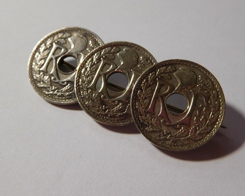 Antique brooch coins - brooch,