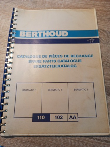 Livret piece berthoud bermatic - berthoud,