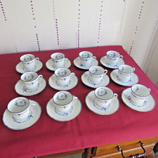 Bernardaud Limoges Porcelain 12 Mocha Coffee Cups Service Model Hortense