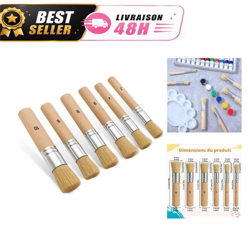 Lot pinceaux ronds en - lot, de