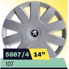 SET series 4 wheel covers wheel cups 14" for Peugeot 107 cod 5607/4