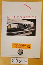 ALFA ROMEO 75 avec TURBO