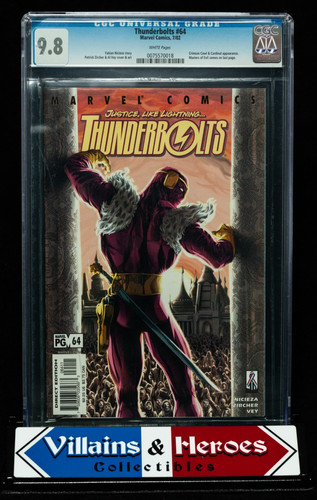 Thunderbolts cgc 9 8 - thunderbolts, #64