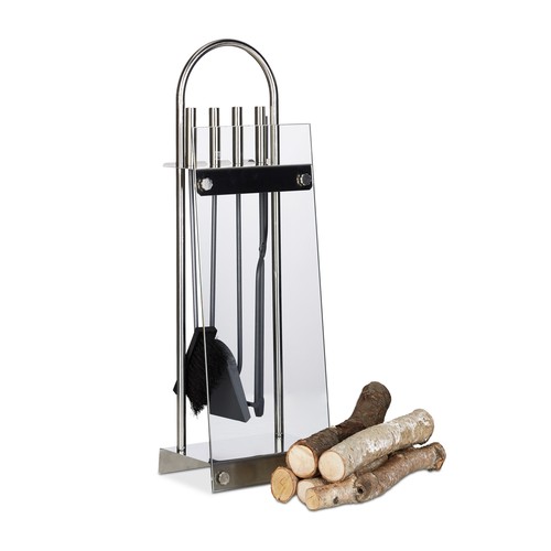 Serviteur cheminée inox - serviteur,