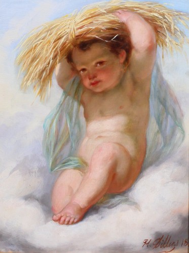 Antique painting henri - painting,