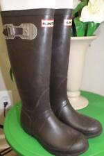 Hunter Festival Tall Wellington Boots BROWN OLIVE SIZE 5 (1400