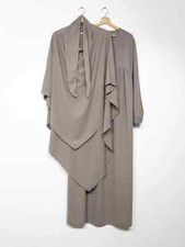 Abaya Khimar Femme Taupe Jazz