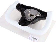 Volant en Cuir Blanc Chauffant