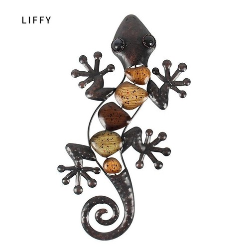 Gecko mural métal - 🦎, en
