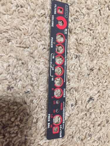 Zapco equalizer logo face - sx,