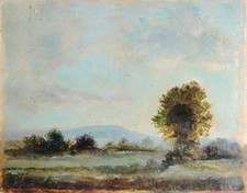 Belle Peinture Sur Carton Bord