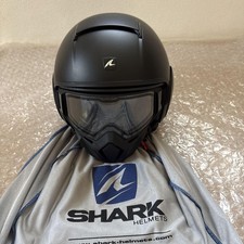 Shark Jet Helmet Black L 59/60 safety riding with storage bag