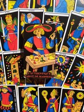 Authentic Marseille Tarot 78 Cards + Booklet - Magic Cauldron Edition 