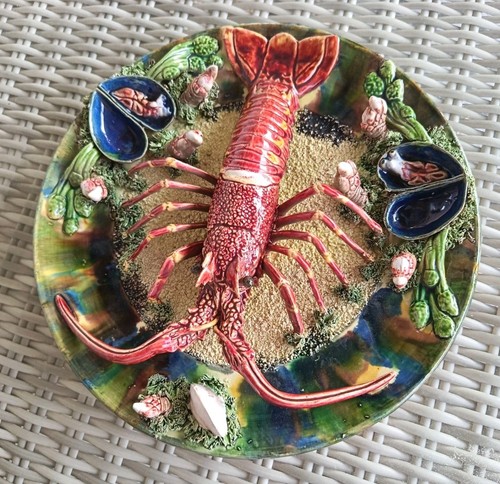 Ancien assiette homard - ancien,