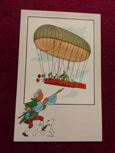 Chromos tintin aerostation - chromos, l'