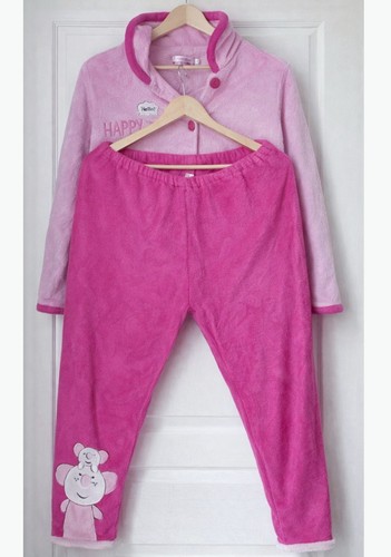 Pyjama polaire corail rose - corail,