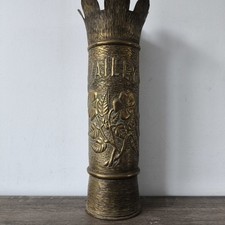 Douille Obus 75 - VAILLY Savoie - Artisanat de Tranchée - Neutralisé