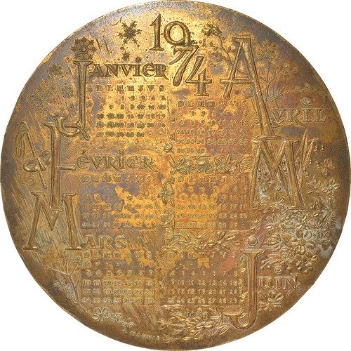 France médaille calendrier - médaille,,