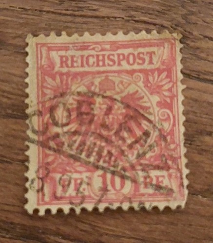 Timbre allemand rare 1900