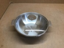 Cristel Casteline Wok, 3 quart, Silver