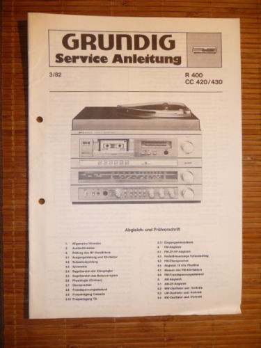 Manuel service grundig r - manuel,