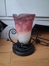 Lampe art deco fer forgé