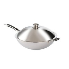 Wok inox à induction pour