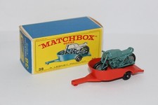MATCHBOX - N°38 - Honda Motorcycle With Trailer (Moto & Remorque)