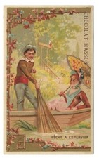 Sparrowfish Fishing - - Chromo Masson - Trade Card