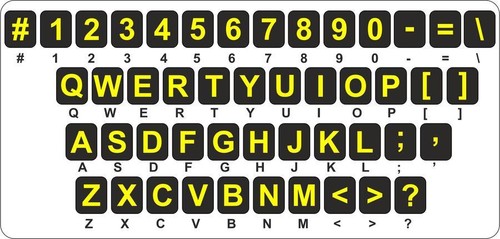 Sticker autocollant clavier