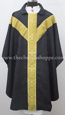 V Col Noir Gothique Vêtement