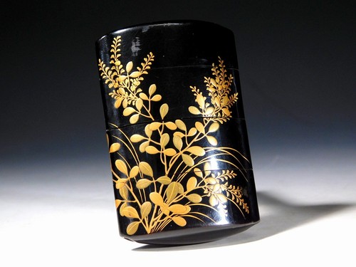 Netsuke inro edo - laqué, or