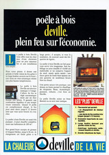 1987 Advertising 1022 Advertising 1022 Wood Stove Deville Full Fire Economy