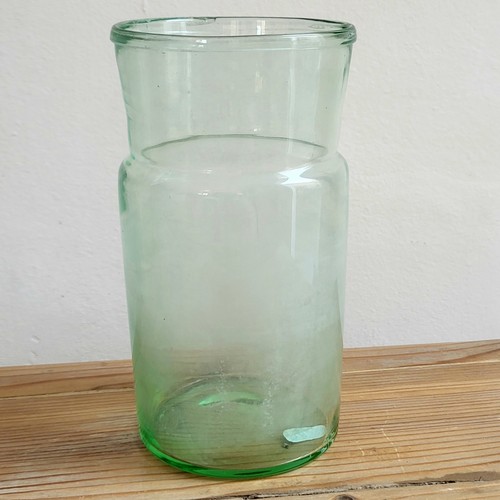 Ancien bocal verre - en, pot