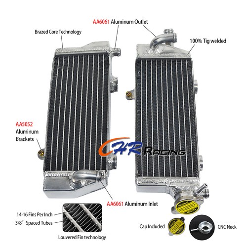 Aluminum radiator for ktm - aluminum,