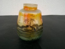 VASE ART DECO MOTIF PEINT