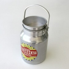 Pot à lait Bidon Aluminium 2 Litres BOURGEAT neuf de l'époque - avec étiquette