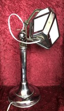 Ancienne Lampe de Bureau « Pirouett » Chromée, Art déco